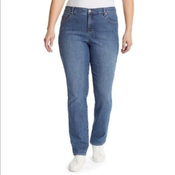 Gloria Vanderbilt Amanda Denim Blue Jeans Size 16W Average NWT - Picture 1 of 10